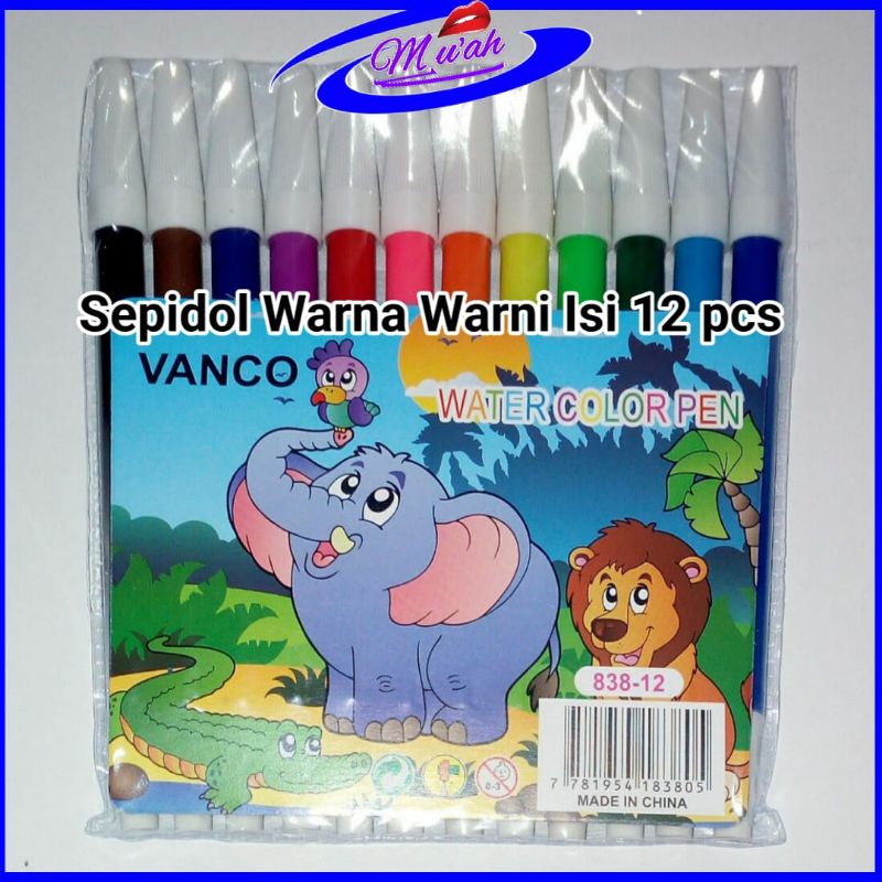 

Spidol Warna Isi 12pcs / Spidol Warna Warni Untuk Menggambar