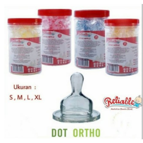 Reliable Dot Bayi Gepeng Ortho Nipple Oblate  RNP-8827