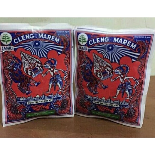 Jamu Cleng Marem Cap Wayang Cap Becak isi 1 Sachet