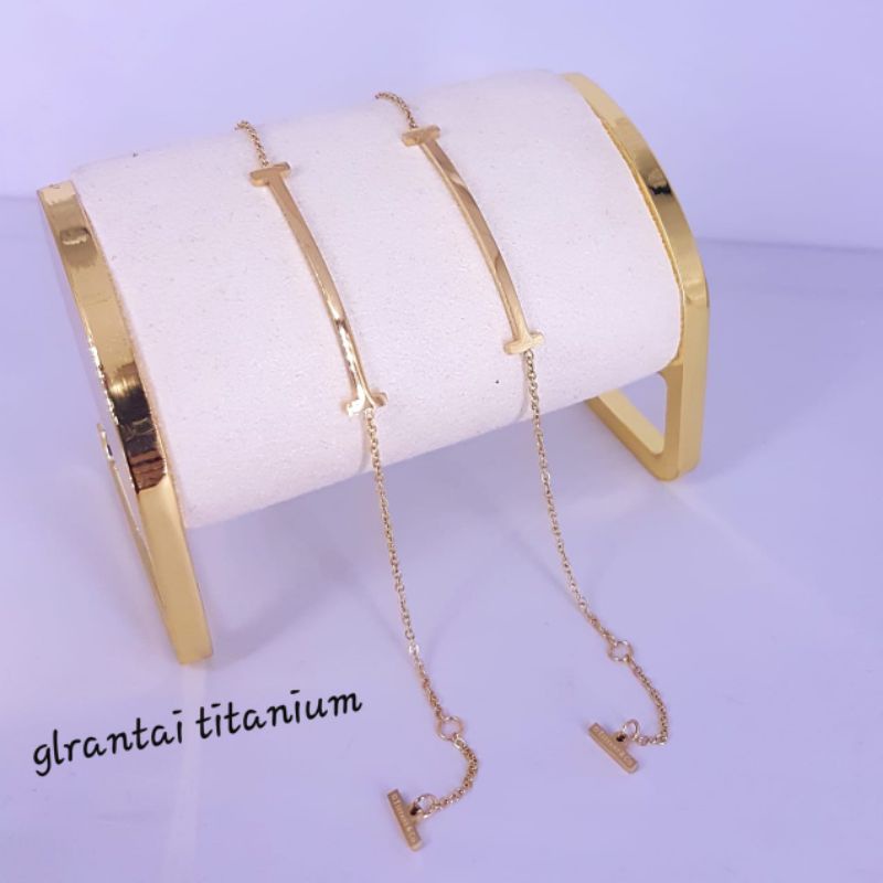 Luxuriousjewelery- Gelang smile Tittanium