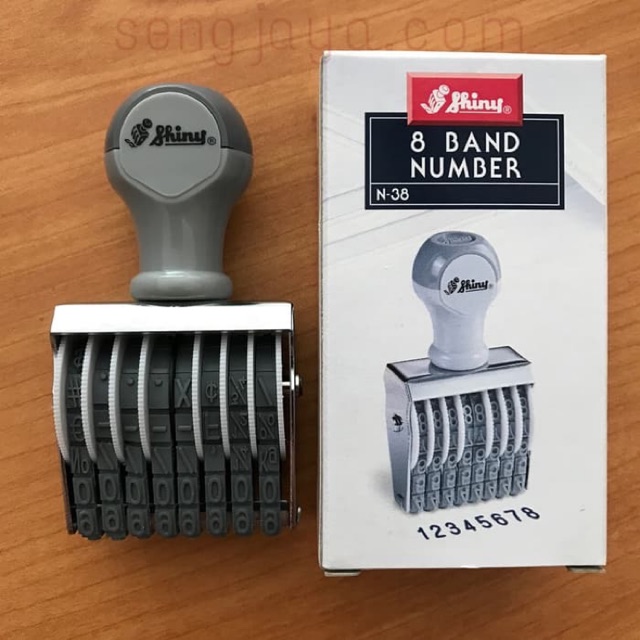 

8 Band Number Stamp 5mm Shiny N-38