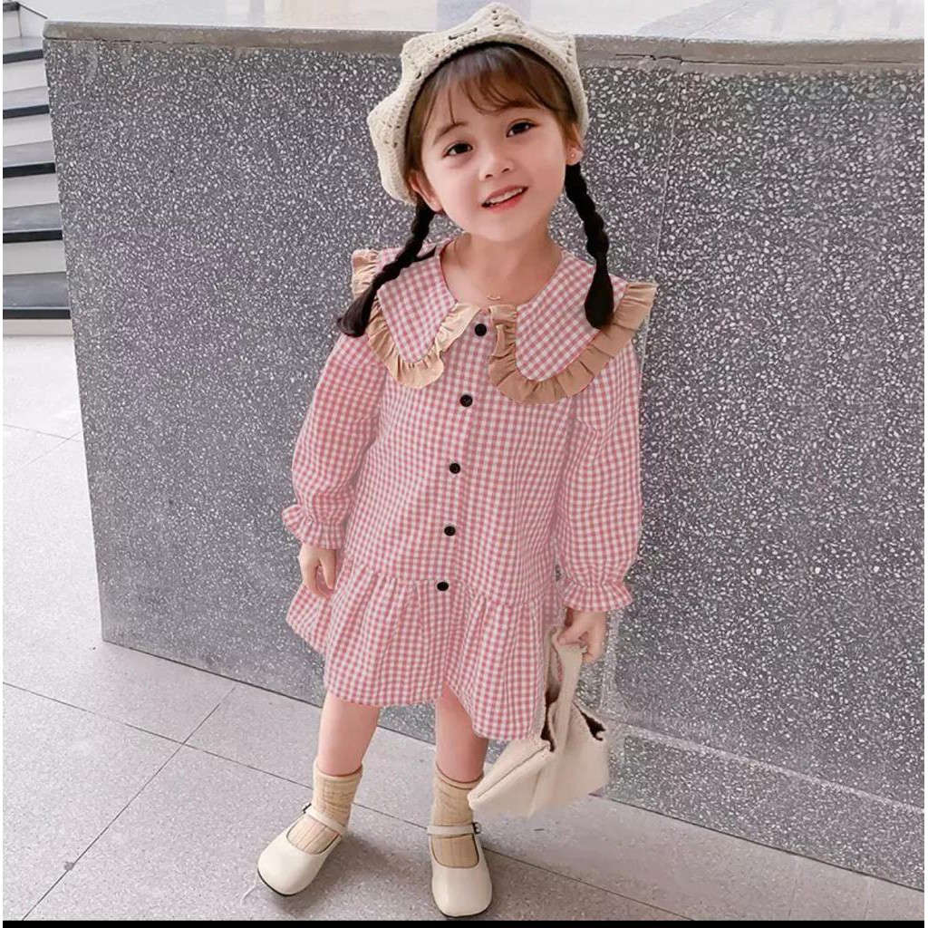 TokoMilkan - Dress Anak Perempuan CHIKA Umur 2-6 Tahun Bahan Katun Cvc