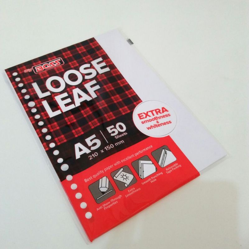 Jual Kertas Refil Binder Loose Leaf A5 Dan B5 Garis Isi 50 Lembar ...