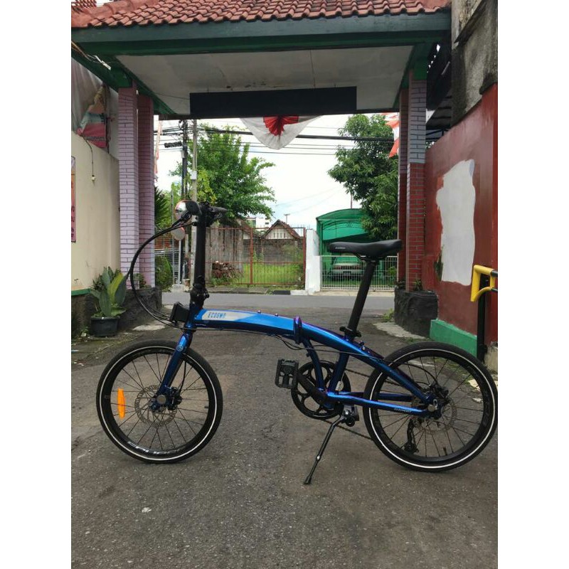 sepeda lipat seli ECOSMO 7PLUS fullbike grupset rd shimano altus 9speed