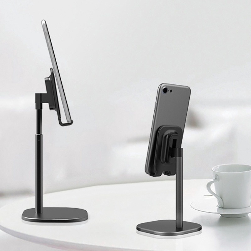 Stand Holder Ponsel / Tablet Universal Teleskopis Adjustable Untuk IPhone / Android