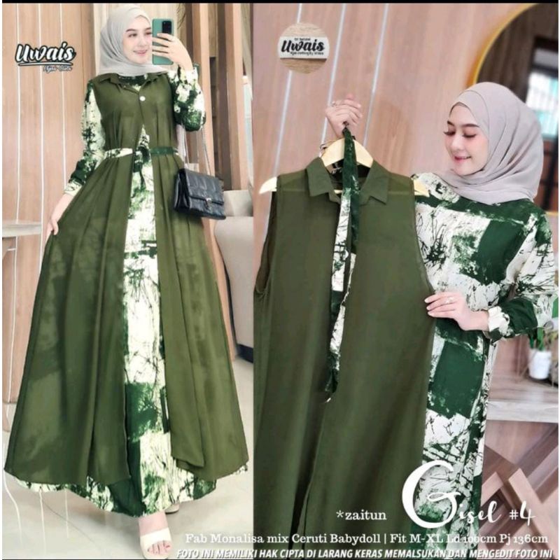 Gamis 2in1 Gisel | Jumbo LD 120