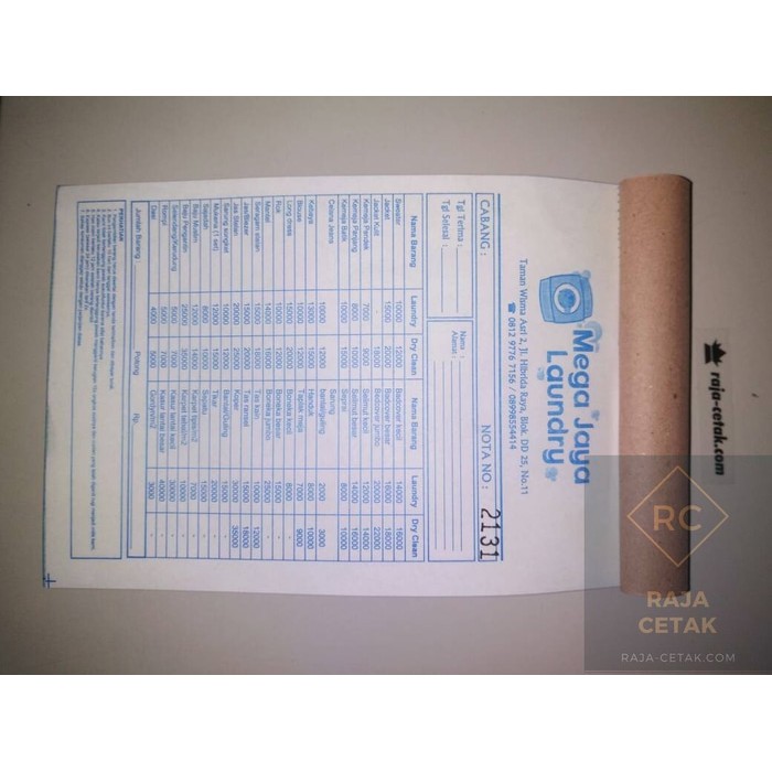 

DISKON Cetak Nota 1 Rangkap / Kwitansi / invoice Murah & Berkualitas