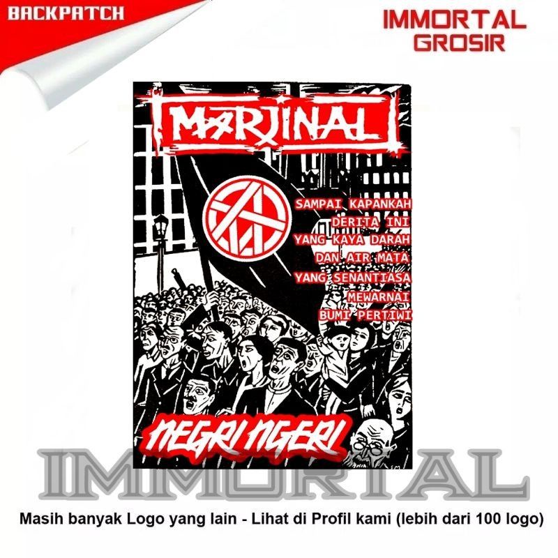 Backpatch Emblem Jumbo Marjinal Keren