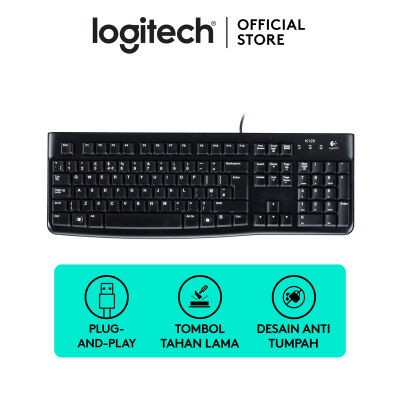 Keyboard USB K-120 Logitech Warna Hitam