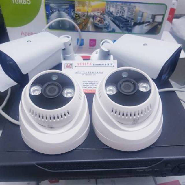 PAKET CCTV 720P 3MP 4 KAMERA CCTV DVR 8CH 8CHANNEL XMEYE CAMERA 3MP FULL HD BISA LIHAT HP 4CHANEL