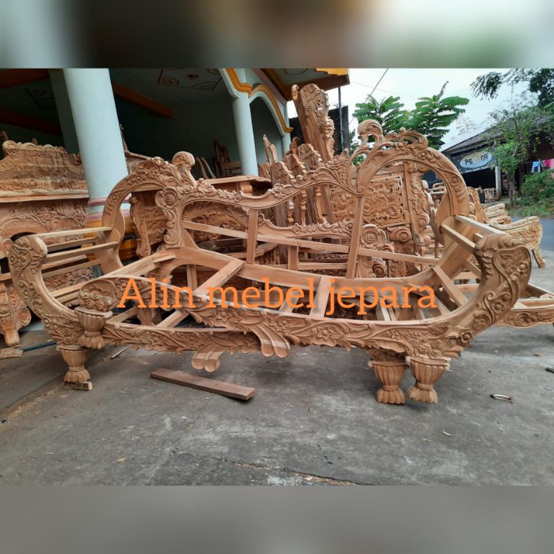 SOFA ITALY, SOFA MEWAH, SOFA UKIRAN ASLI KAYU JATI