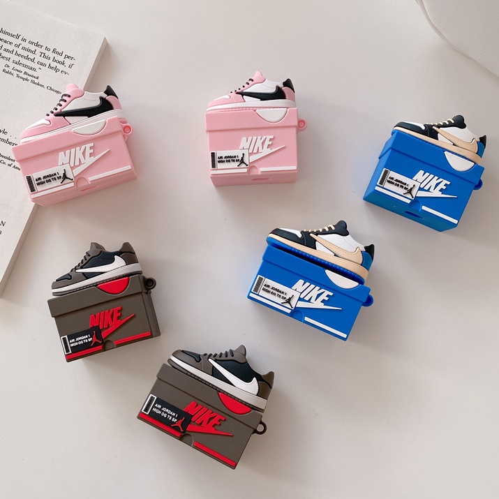 Casing Silikon Motif Air Joint Jordan Untuk Simpan earphone Wireless Bluetooth apple airpods 3 / 2 / 1 / Pro