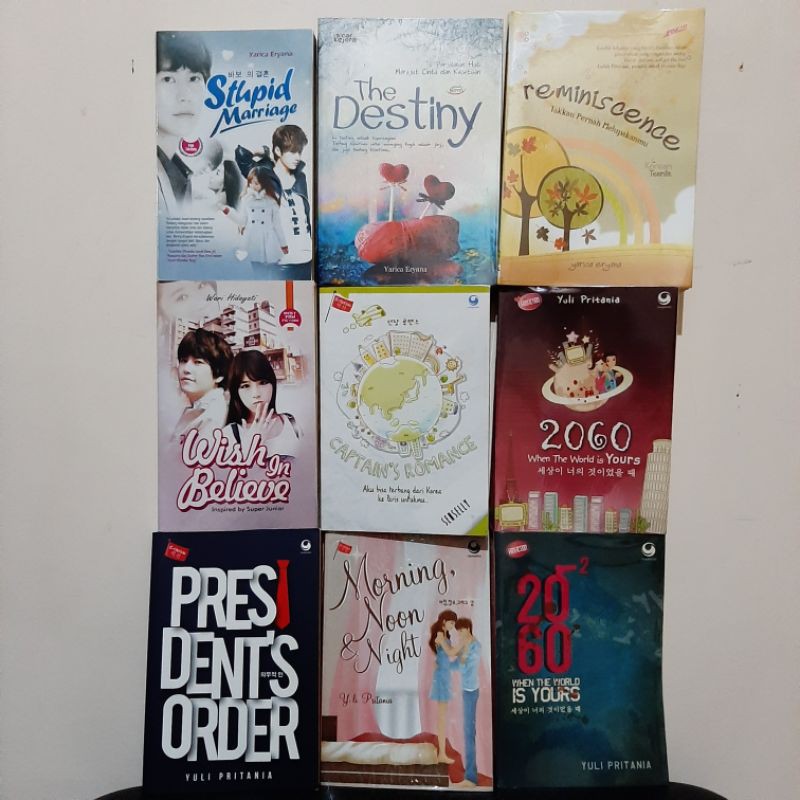 Preloved / Bekas - Novel remaja, fanfiction dan non fanfiction