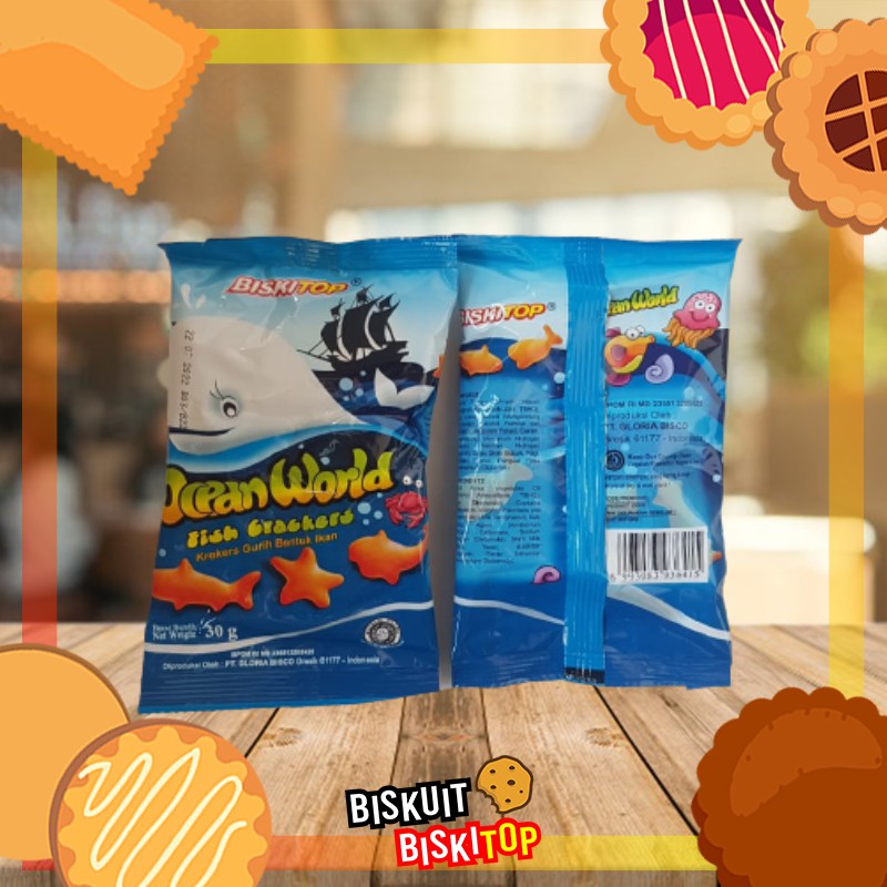 

B. BISKITOP - OCEAN WORLD 30Gr biskuit imut lucu enak bergizi bentuk hewan laut