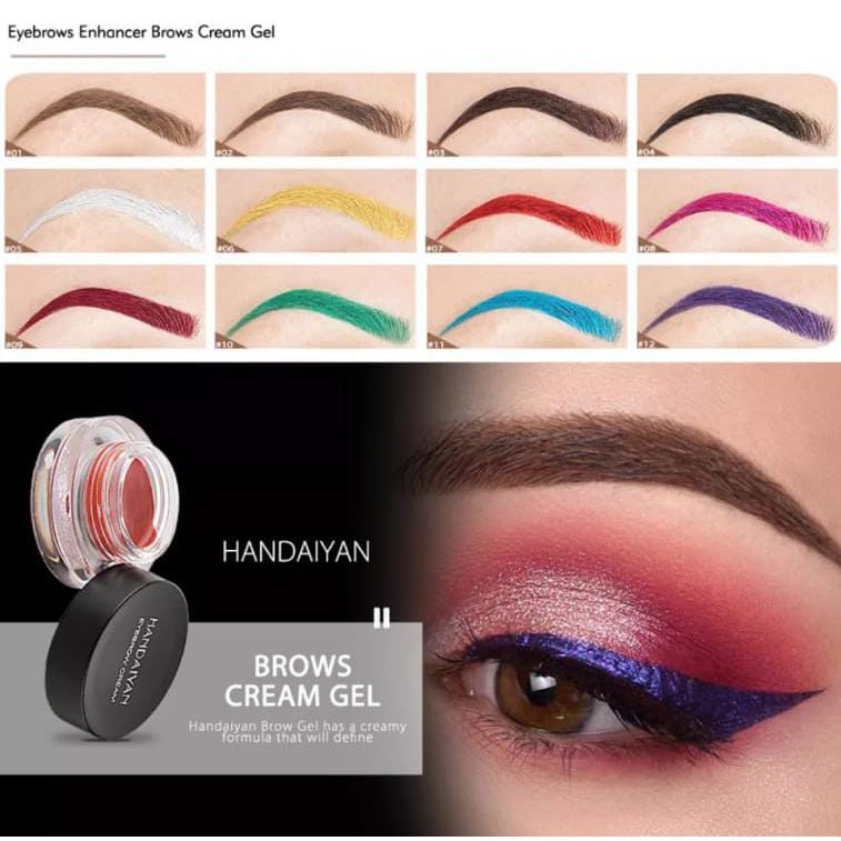 rcsbeauty ✅ NEW ~ 1PCS HANDAIYAN gel alis warna putih eyebrow gel Handaiyan