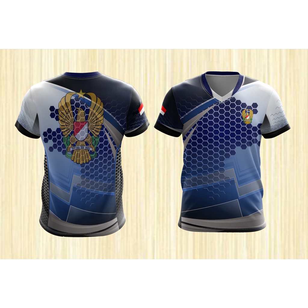 Baju Kaos Jersey Custom TNI AD AL AU Kopassus Marinir Kopaskas RAIDER POLRI Polisi Brimob Gegana Per