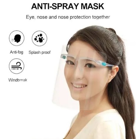 Face shield kacamata mask Nagita FaceShield anti spray Mask Kacamata Visor virus Protection