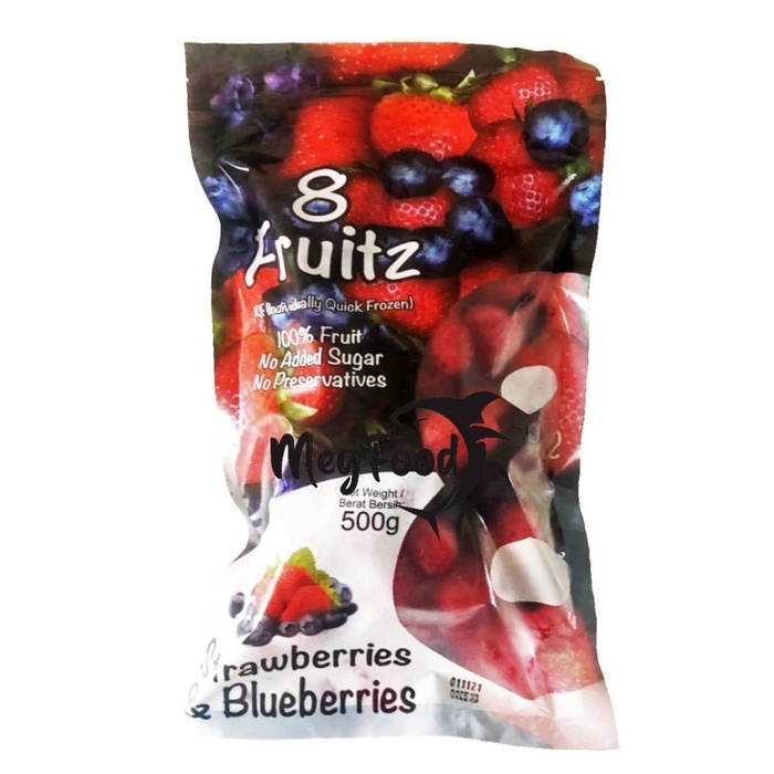 

8 Fruitz Frozen Strawberry & Blueberry 500Gram