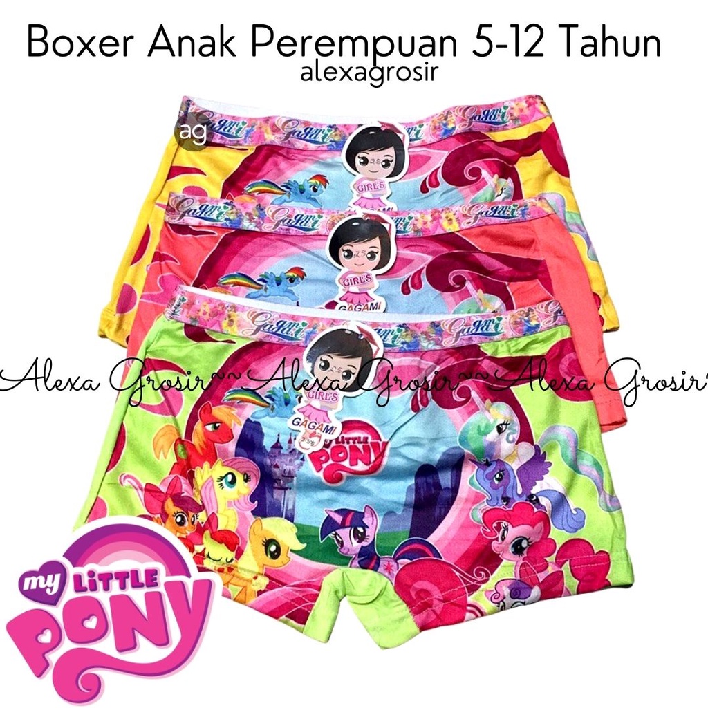 Boxer anak cewek - merk GAGAMI WENROU- alexa grosir