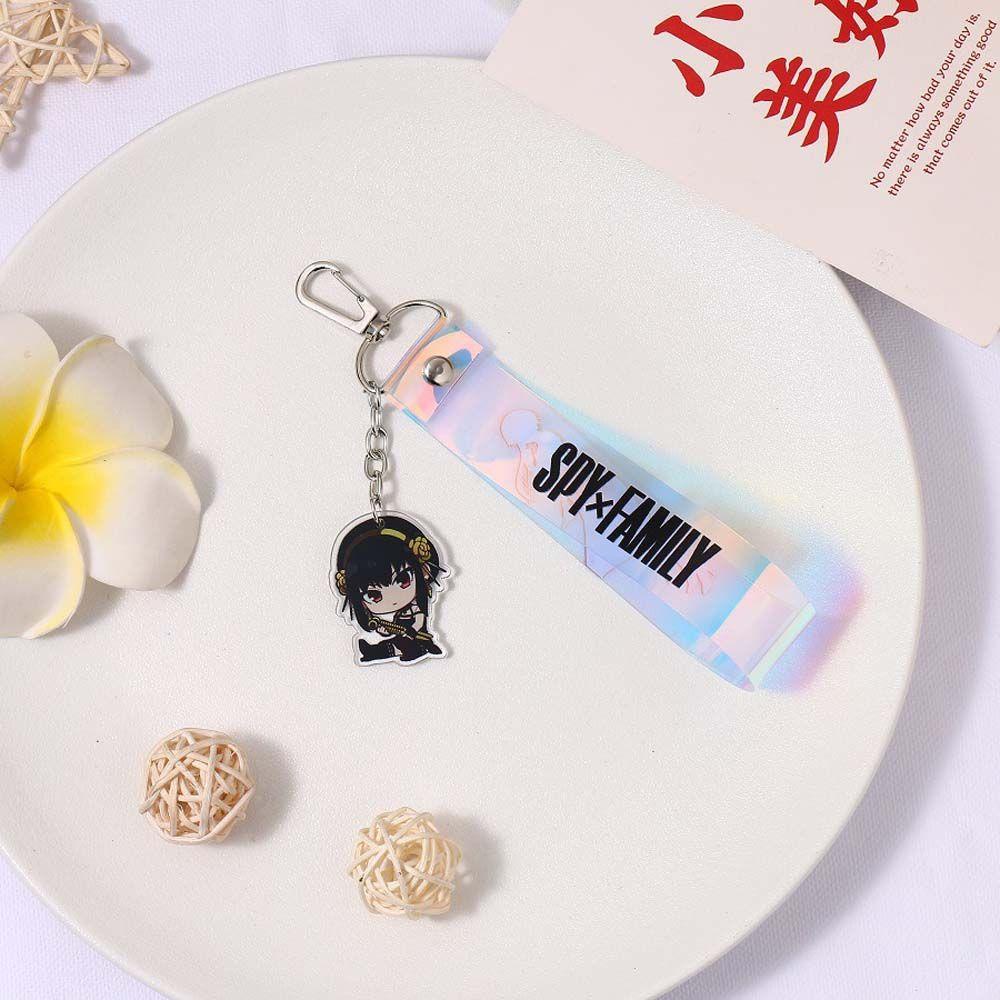 QUINTON Anime SPY X Koleksi Keluarga Hadiah Kartun Gantungan Kunci Tempat Cosplay Liontin Loid Aksesoris Interior Mobil Key Chain