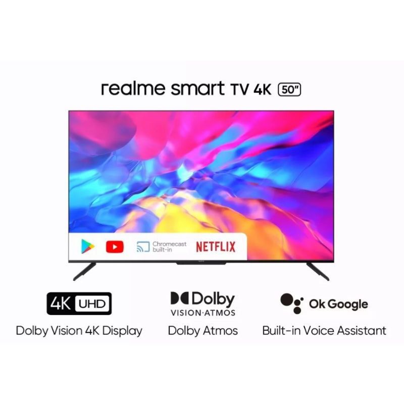 Realme Smart LED TV 50 inch Android 4K garansi resmi