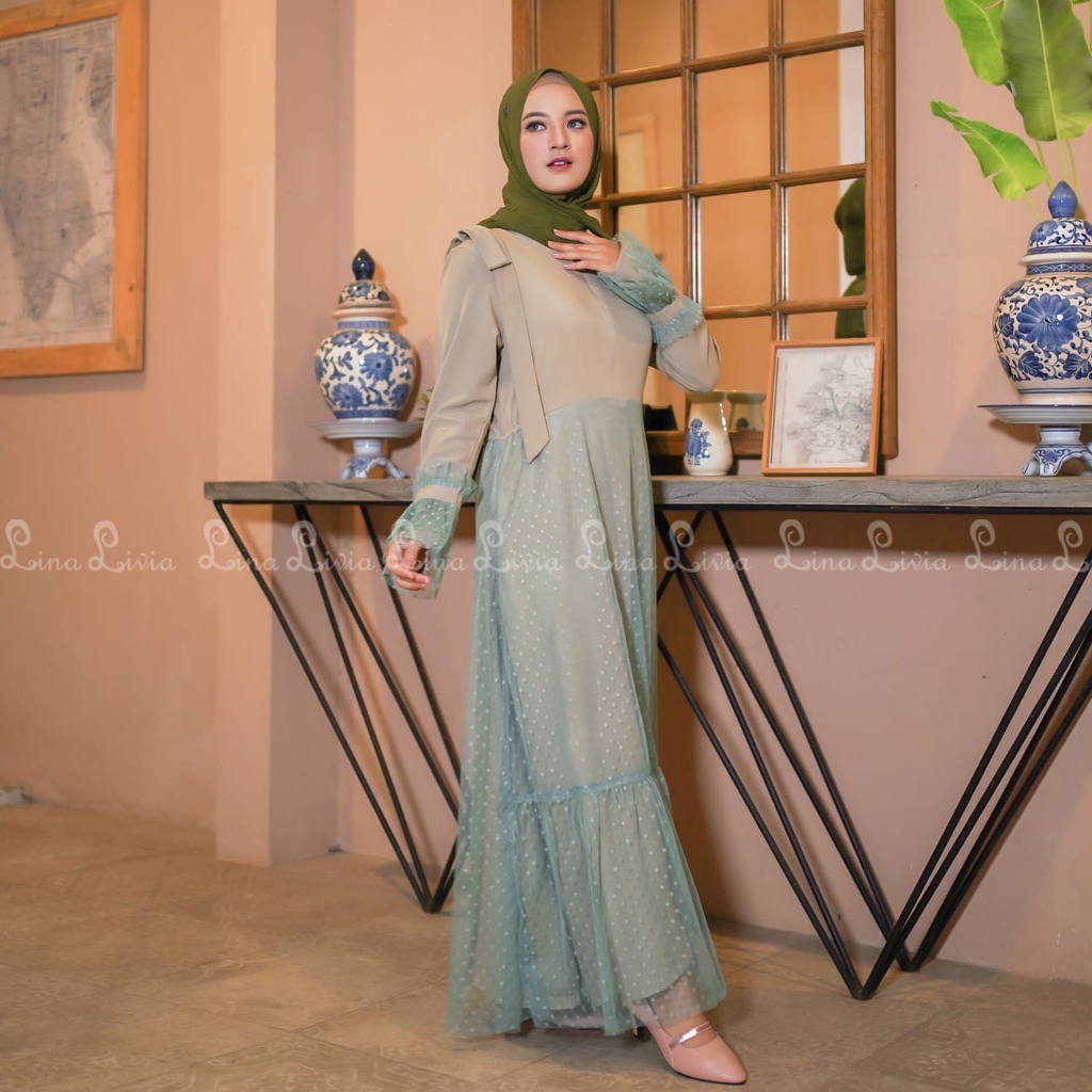 Dress by LinaLivia Hijab(Random)
