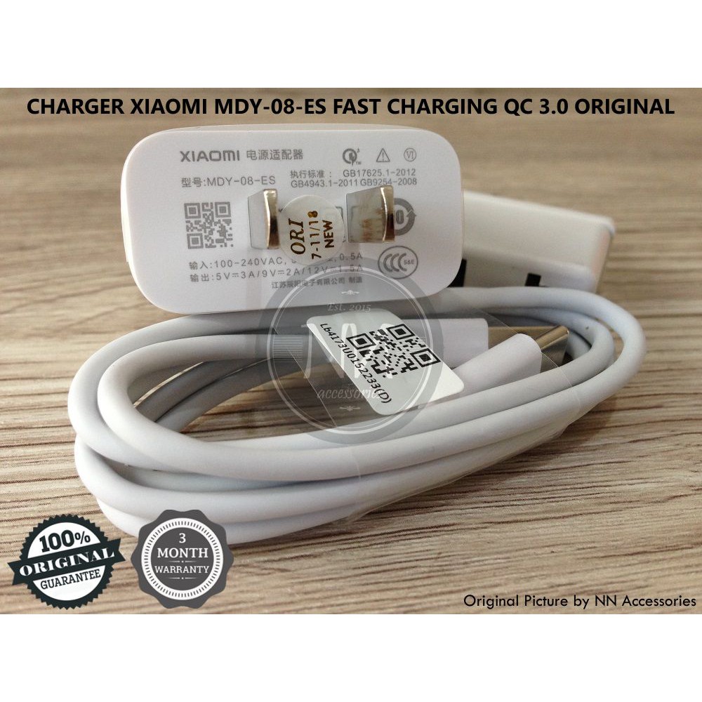 CHARGER XIAOMI FAST CHARGING 18W MI6 MI9 SE MI8 LITE MI