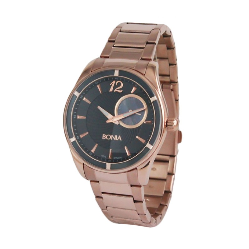 [ORIGINAL] Bonia BPT203-3535M Rose Gold Jam Tangan Pria