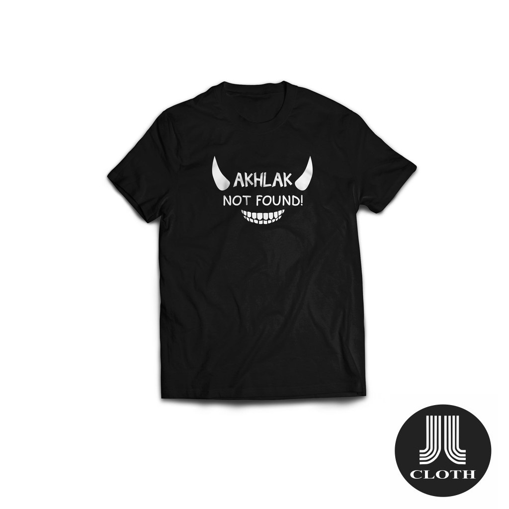 MILIKI Kaos Akhlak Not Found Baju Distro