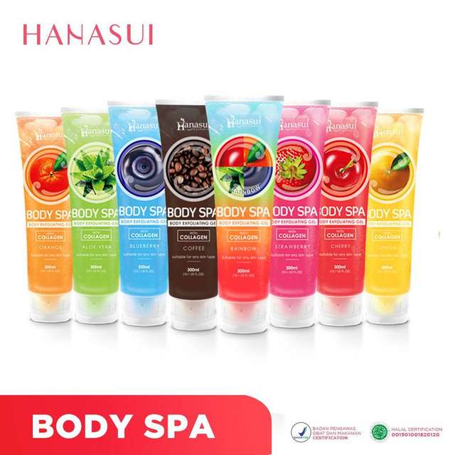 Hanasui Body Spa Exfoliating Gel Blueberry With Collagen