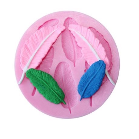 3D Silicone Mold Fondant Cake Decoration - Feathers Shape