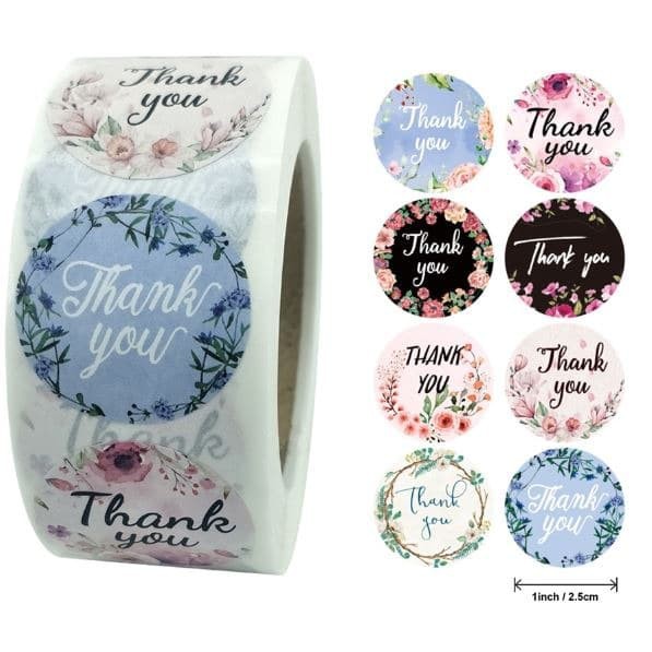 

Label Sticker THANK YOU stiker kemasan hamper kue souvenir kado M