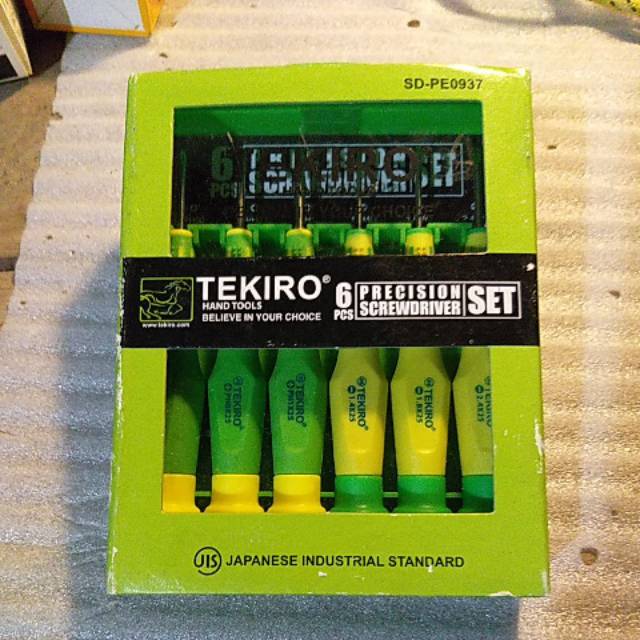 Obeng 6 set tekiro original