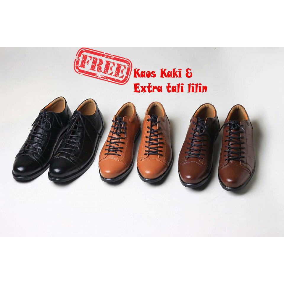 Sepatu Pria kulit Merk Boston (Model Kicker, Adidas, Converse, ) BAGUS