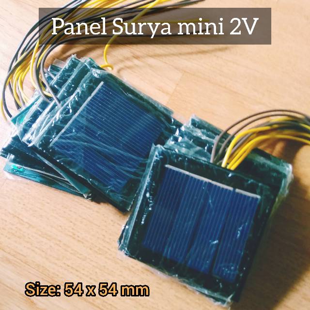 Panel Surya Mini - Solar Cell 2V 100mA Generator Tenaga Matahari DIY Charger Baterai 1.2V NiMH NiCD Lampu Taman Hias