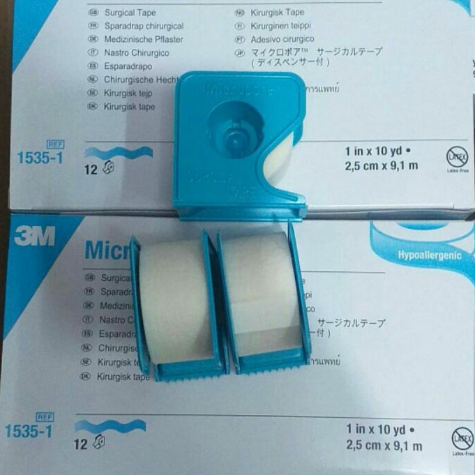 micropore 3m/ plester putih/plester 1 inc