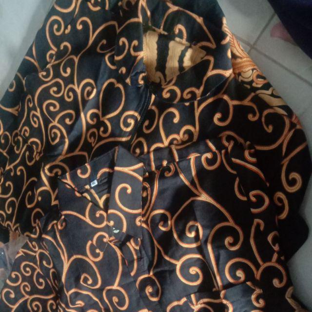 Couple Batik Outer Kardigan Longkardi Zipper Depan Jumbo Terbaru Motif Alika Ulir