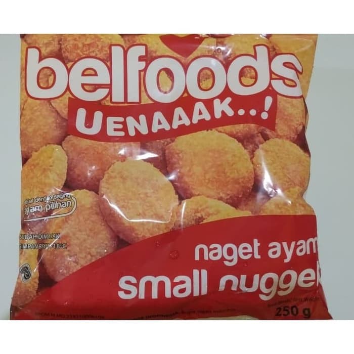 

Belfoods Nugget UENAK Small 250 gr Nuget Ayam Kecil