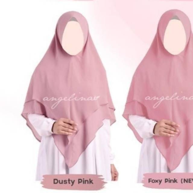 ZULAIKHA KHIMAR ATELIER ANGELINA - DUSTY PINK