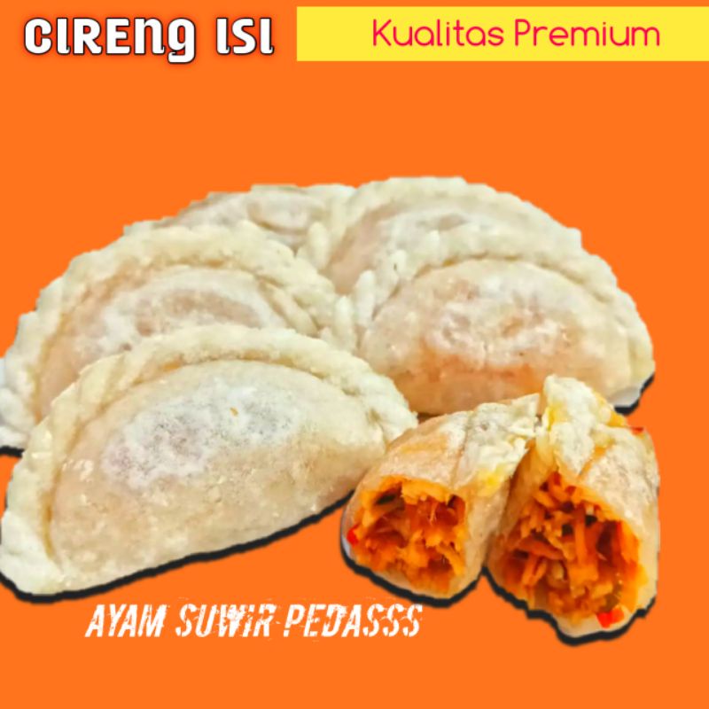 

Cireng Isi Ayam Suwir Pedas Ukuran Besar (5 pcs)