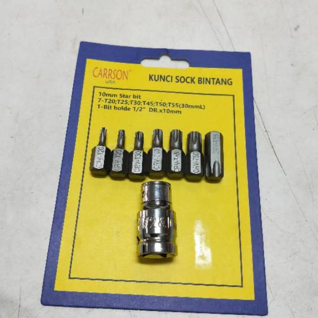 Kunci sok Bintang start bit - shock bintang L starbit Carrson - kunci L bintang star bit