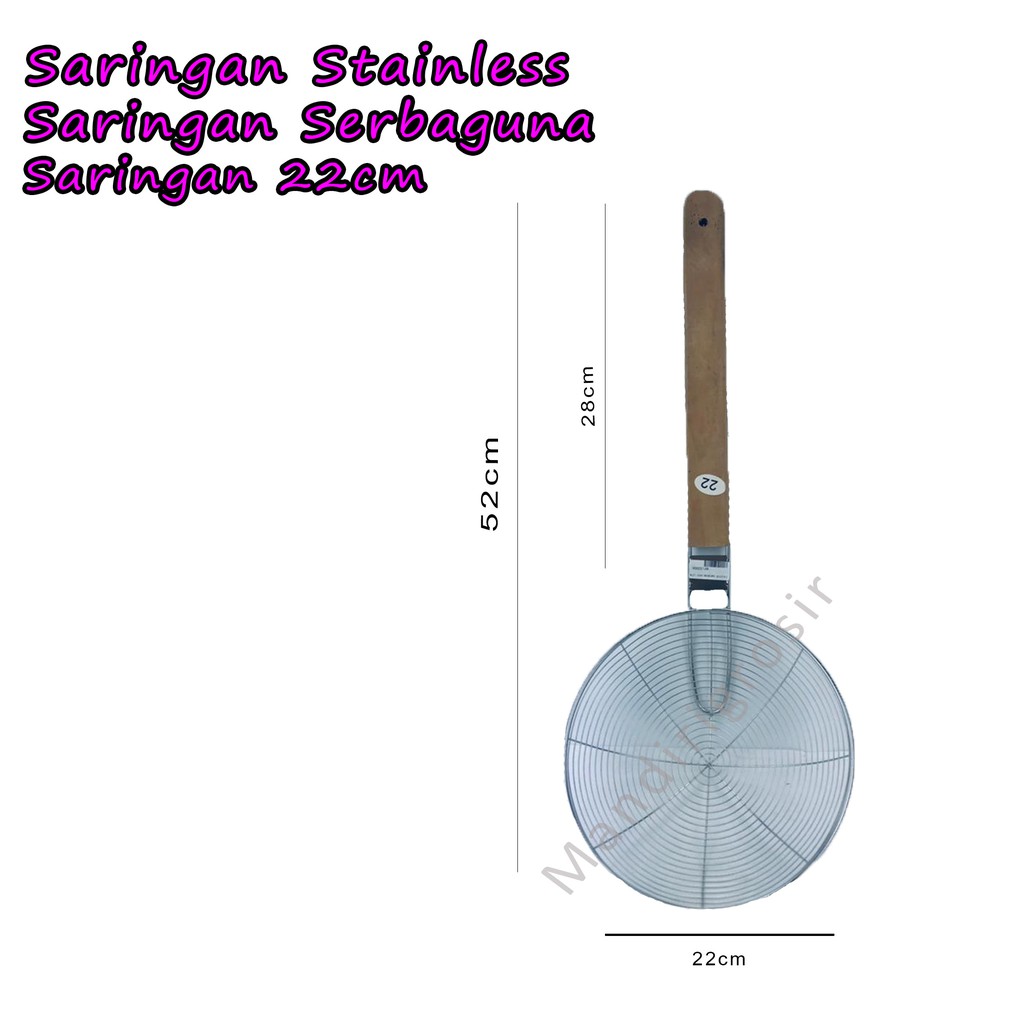 Saringan Stainless *Saringan * Saringan Serbaguna * 22cm