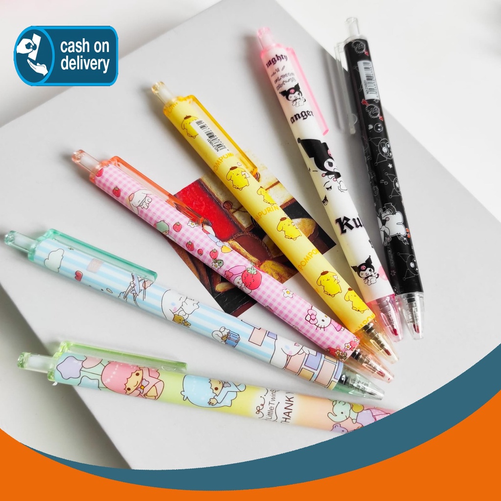 

PULPEN CETEK SANRIO MELODY LITTLE STARS PURIN HELLO KITTY KUROMI ALAT TULIS BOLPOIN UNIK IMUT MURAH PEN GEL KARAKTER LUCU MURAH PENA