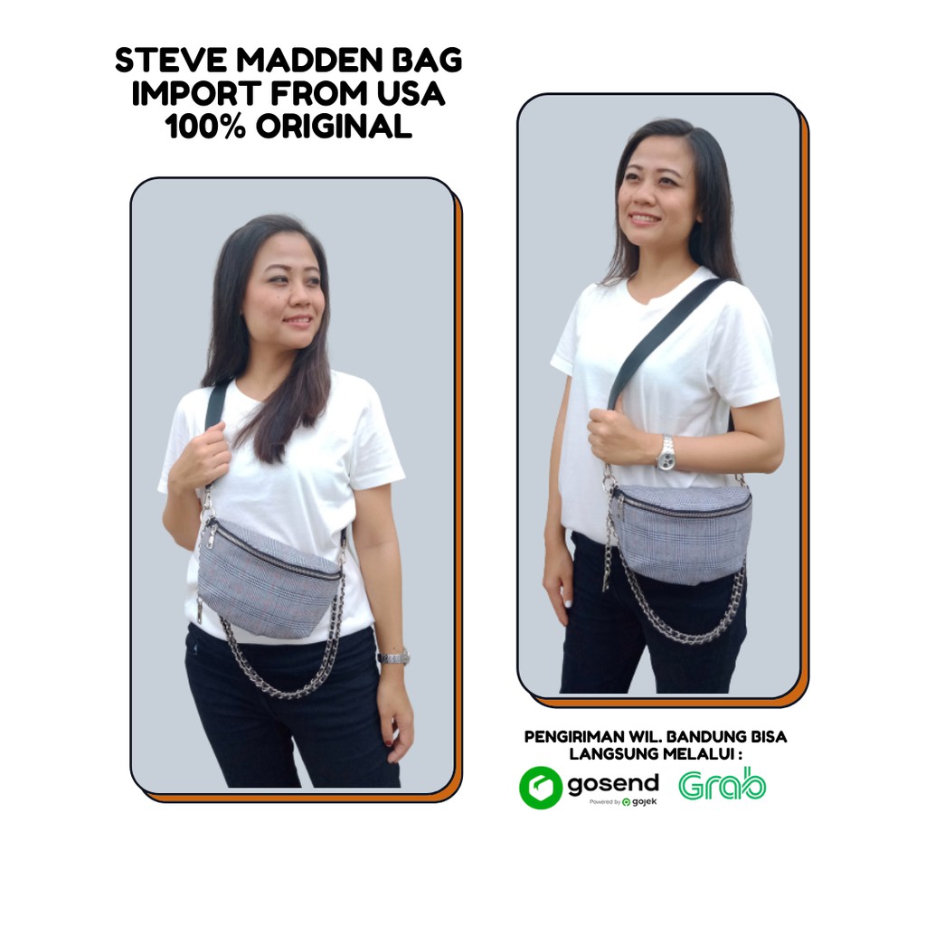 Steve Madden Waist Bag Bcher Plaid Original