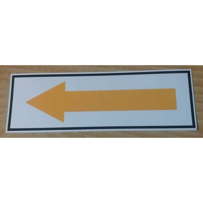 

SIGN LABEL STICKER KECIL PENUNJUK PANAH KUNING ARAH 15X5CM K3 RAMBU