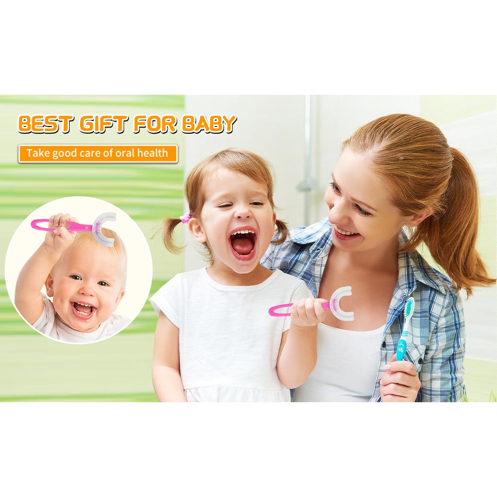 Tooth Brush Baby Silicon type U Sikat Gigi Anak SIKAT GIGI SILIKON BAYI ANAK BENTUK U TOOTHBRUSH SILICON BABY TYPE U SIKAT GIGI BAYI ANAK 360° SIKAT GIGI ANAK BENTUK U 2-6TAHUN SIKAT GIGI BAYI BENTUK U SILIKON Sikat Gigi Anak Bentuk U Shape Anak Utooth