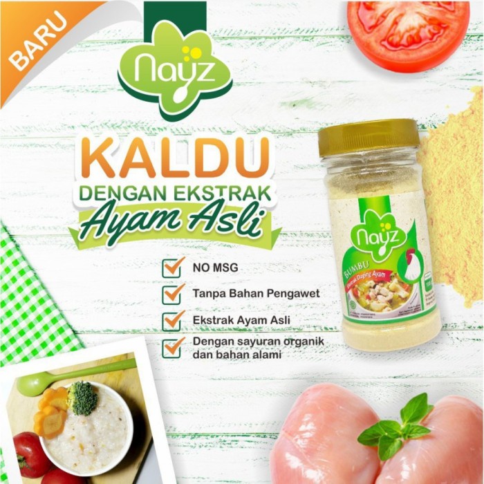 

Marhies- Nayz Kaldu Mpasi Bubuk Non Msg 100Gr / Bumbu Penyedap Rasa