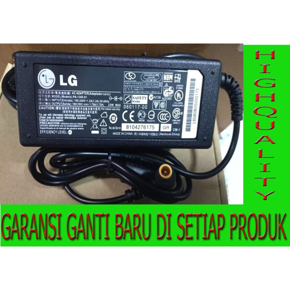 Adaptor Charger Monitor LG TV LED LG Original