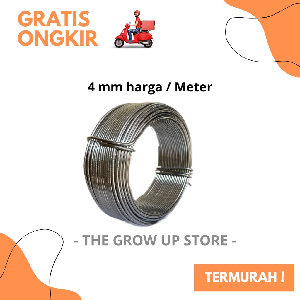 PROMO / GROSIR / TERMURAH / TERLARIS kawat bonsai aluminium -kawat bonsai 4mm - kawat bonsai alumini