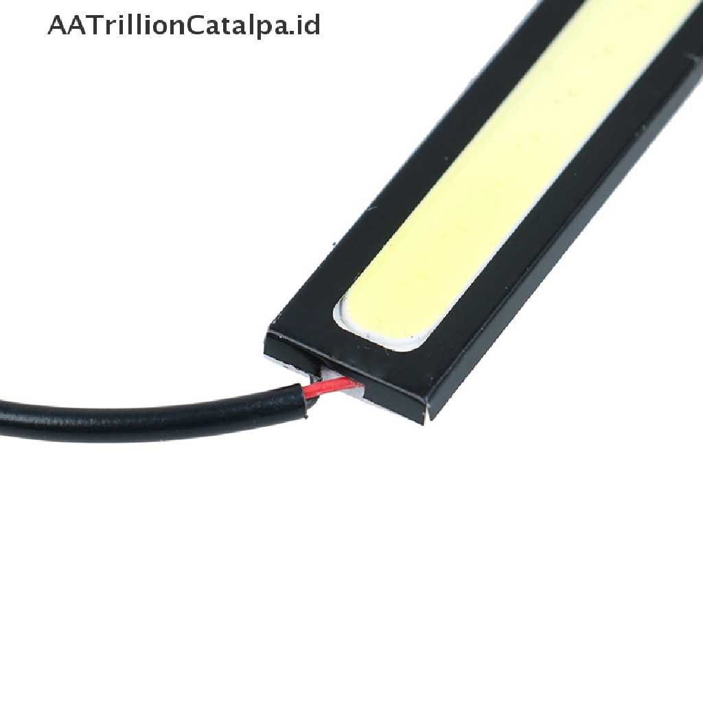 Aatrillioncatalpa 2Pcs Lampu led cob 12v super Terang Anti Air Warna Putih Untuk Drlfog lamp Mobil